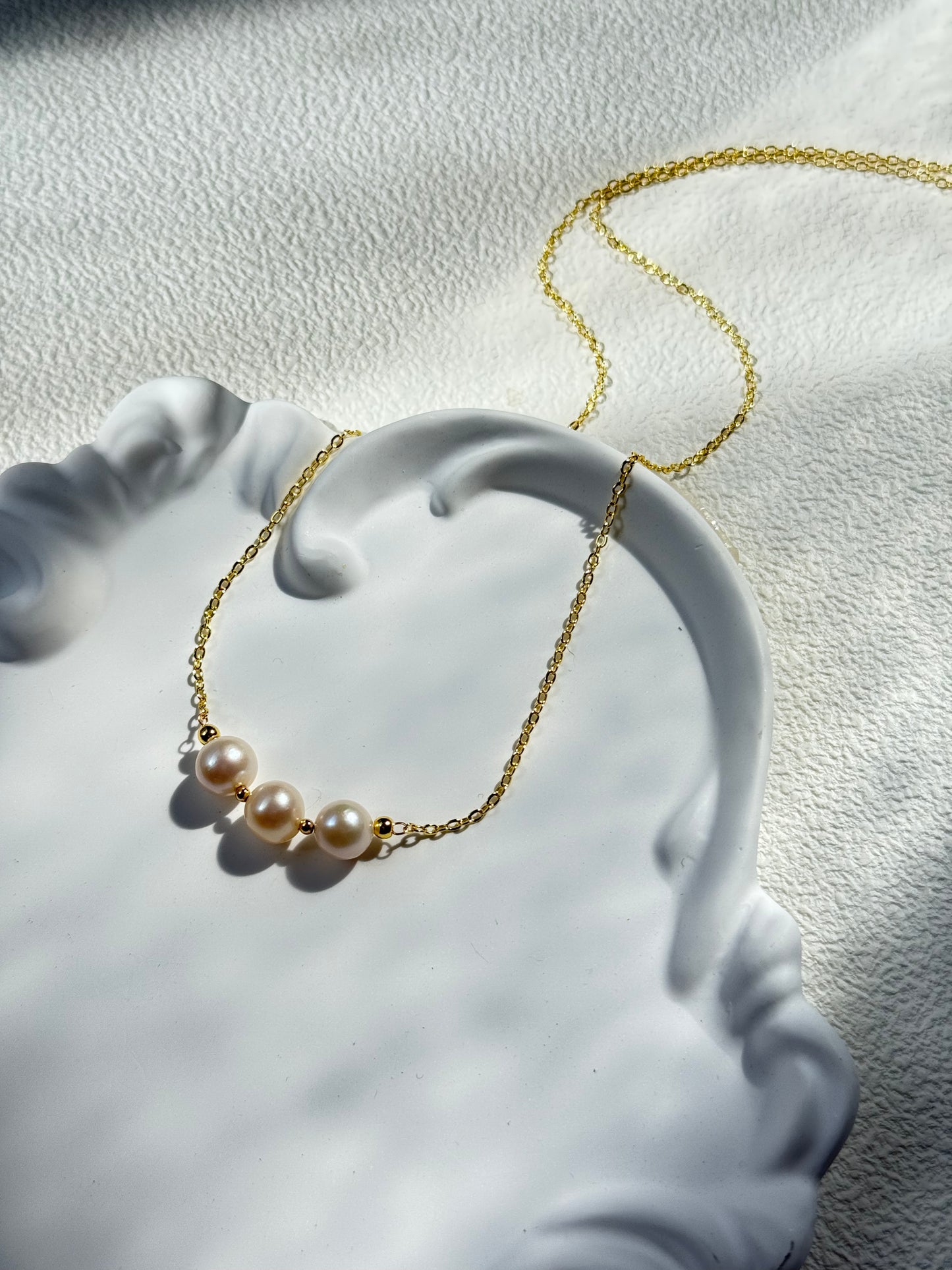 Triple Pearl Necklace