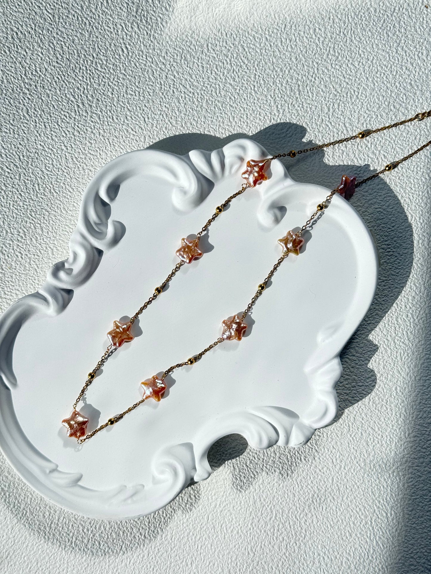 Sunset Star Freshwater Pearl Necklace