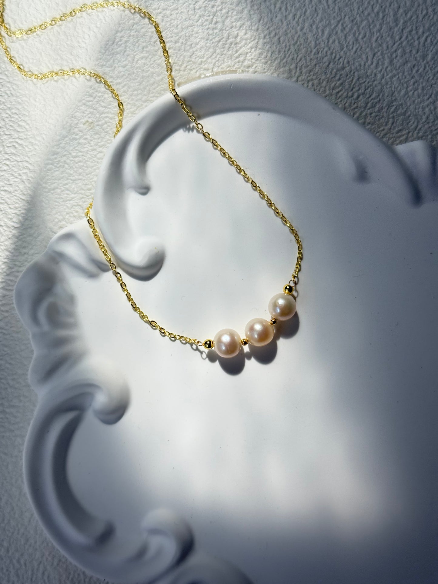 Triple Pearl Necklace
