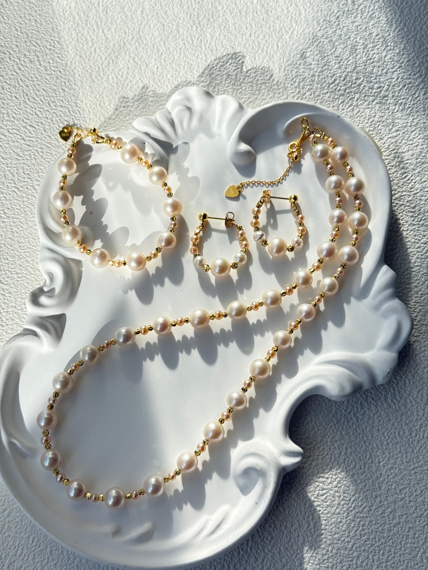 Golden Glow Pearl Set