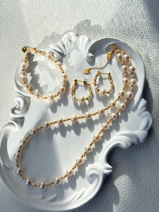 Golden Glow Pearl Set