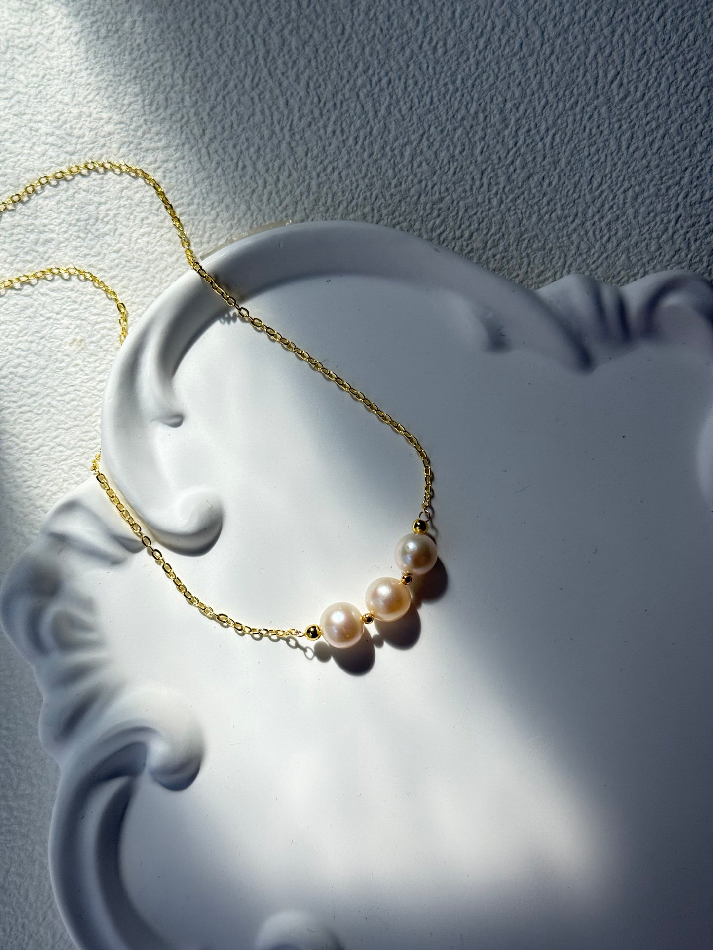 Triple Pearl Necklace