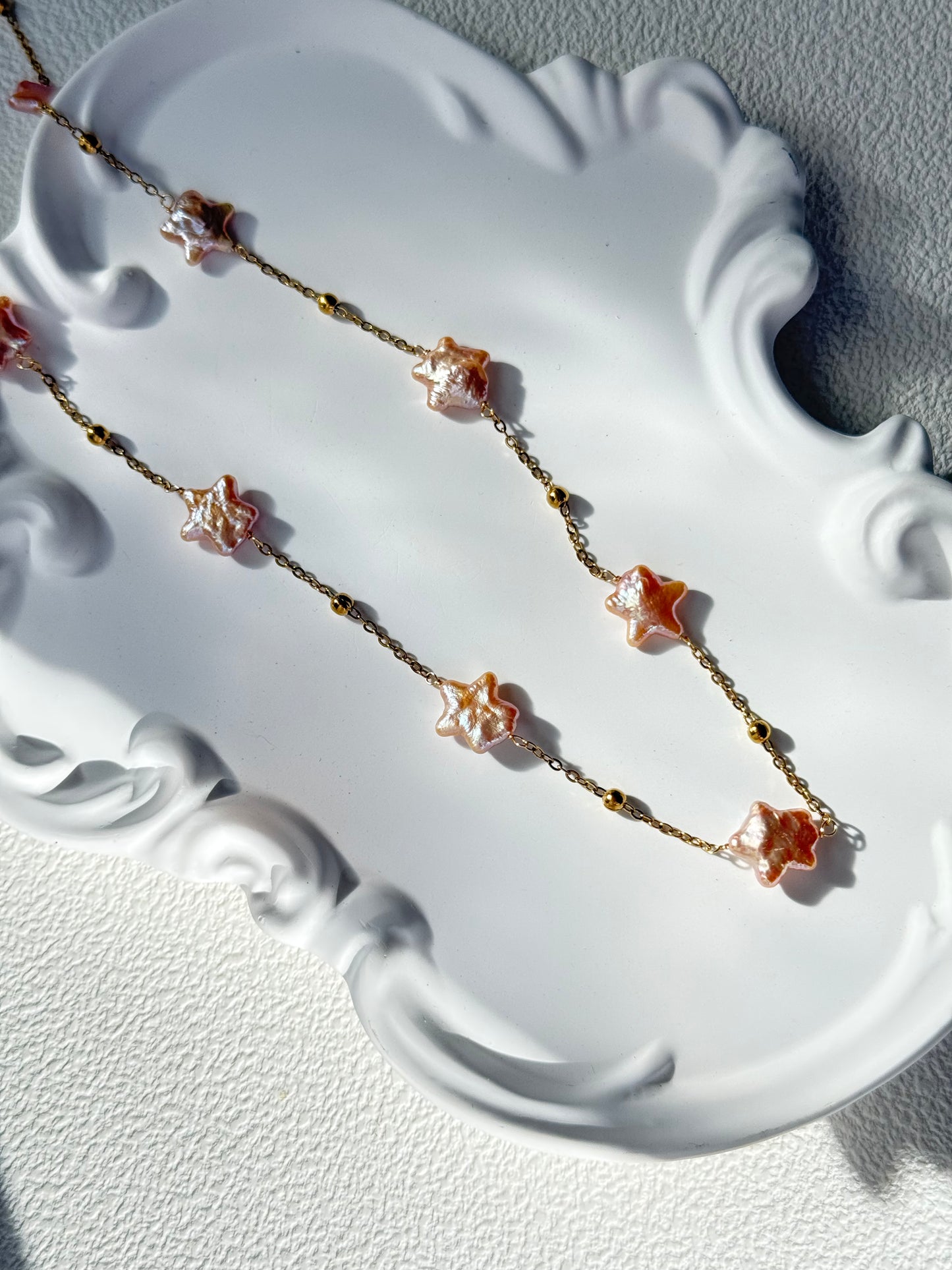 Sunset Star Freshwater Pearl Necklace