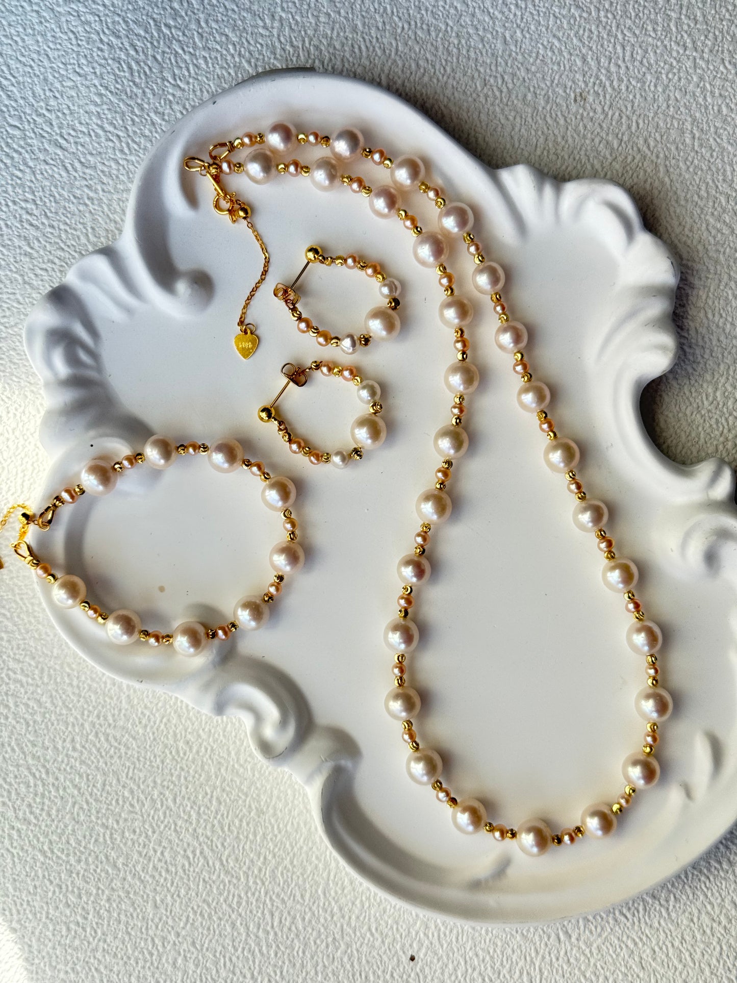 Golden Glow Pearl Set