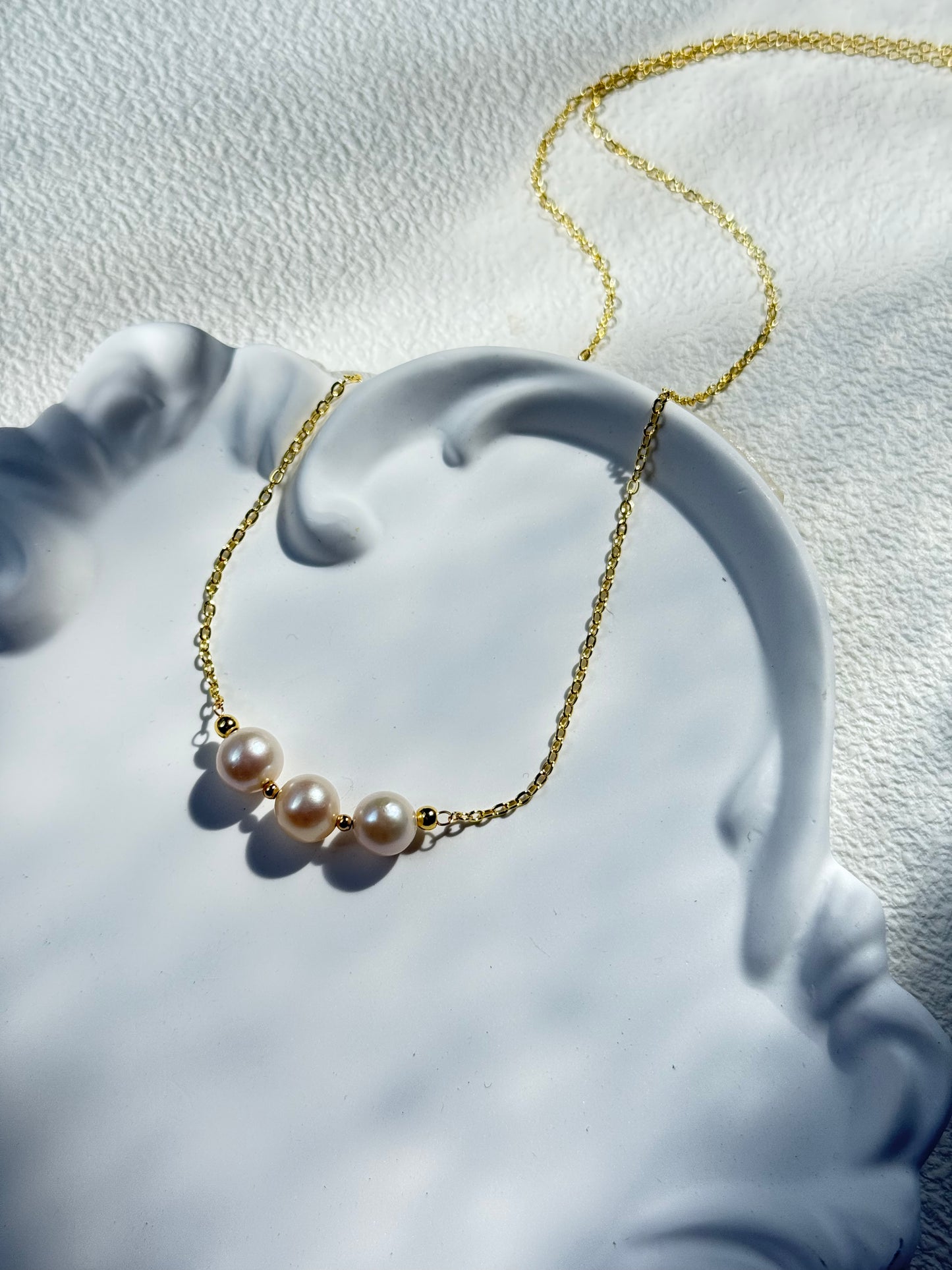 Triple Pearl Necklace