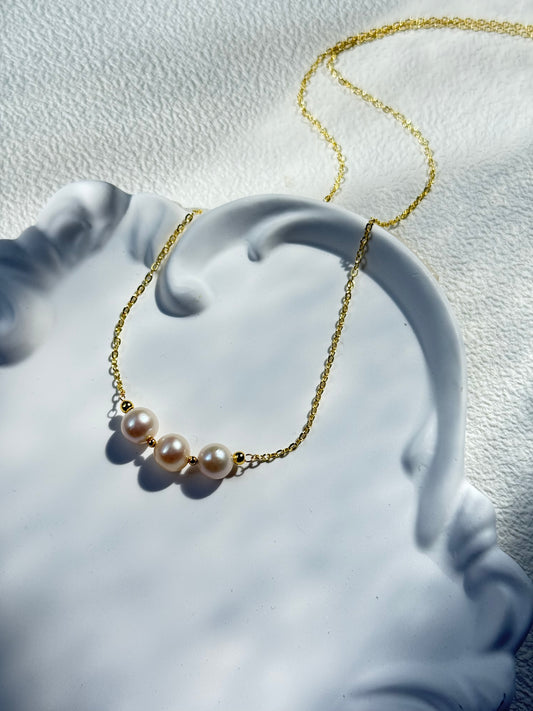 Triple Pearl Necklace
