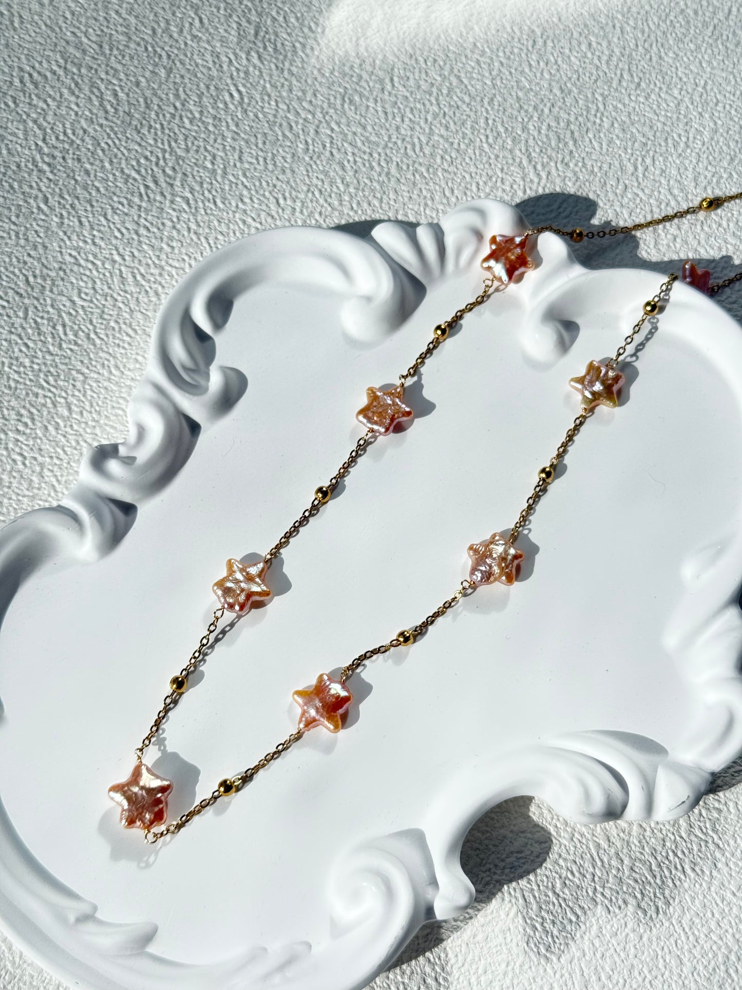 Sunset Star Freshwater Pearl Necklace