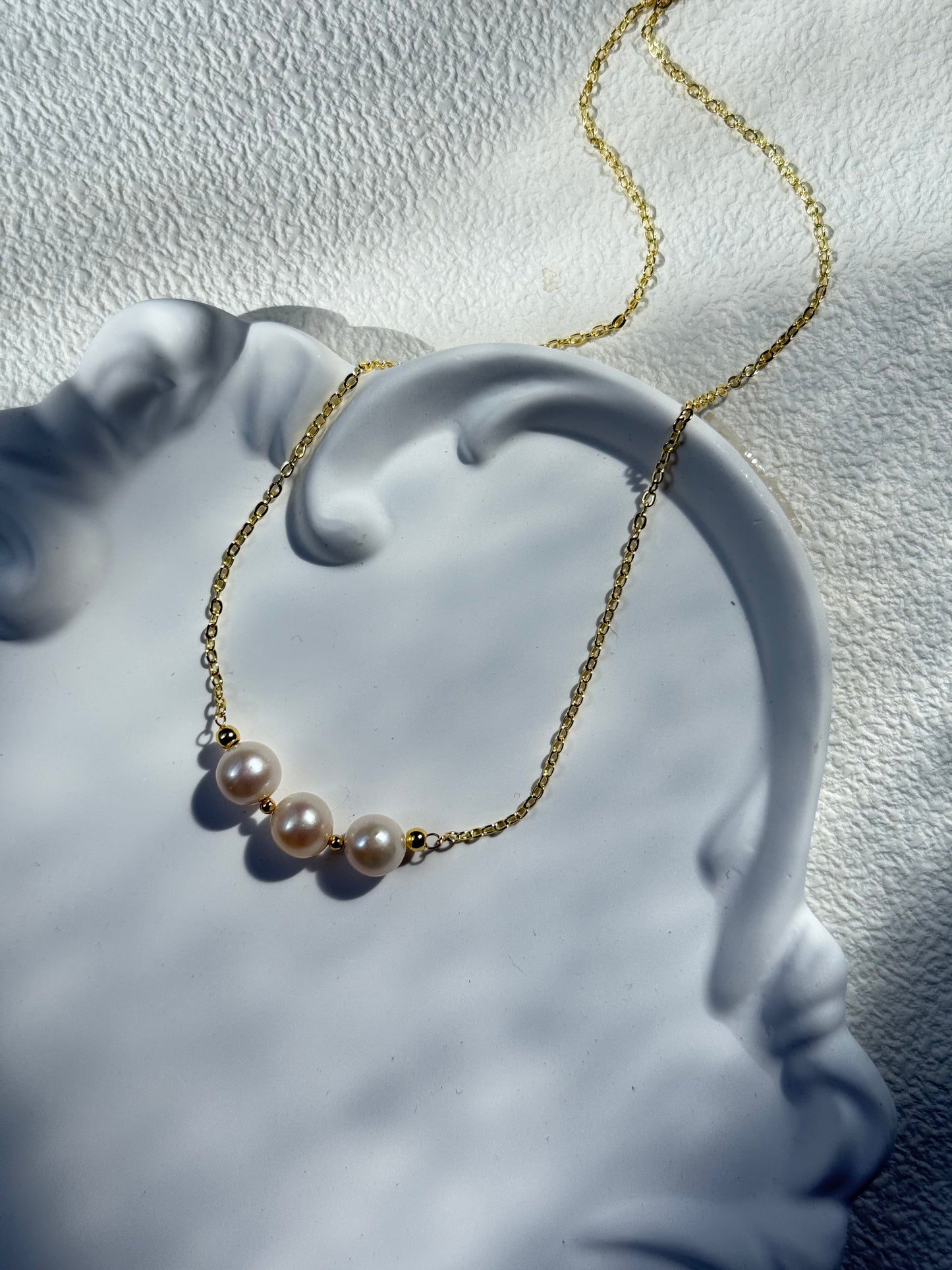 Triple Pearl Necklace