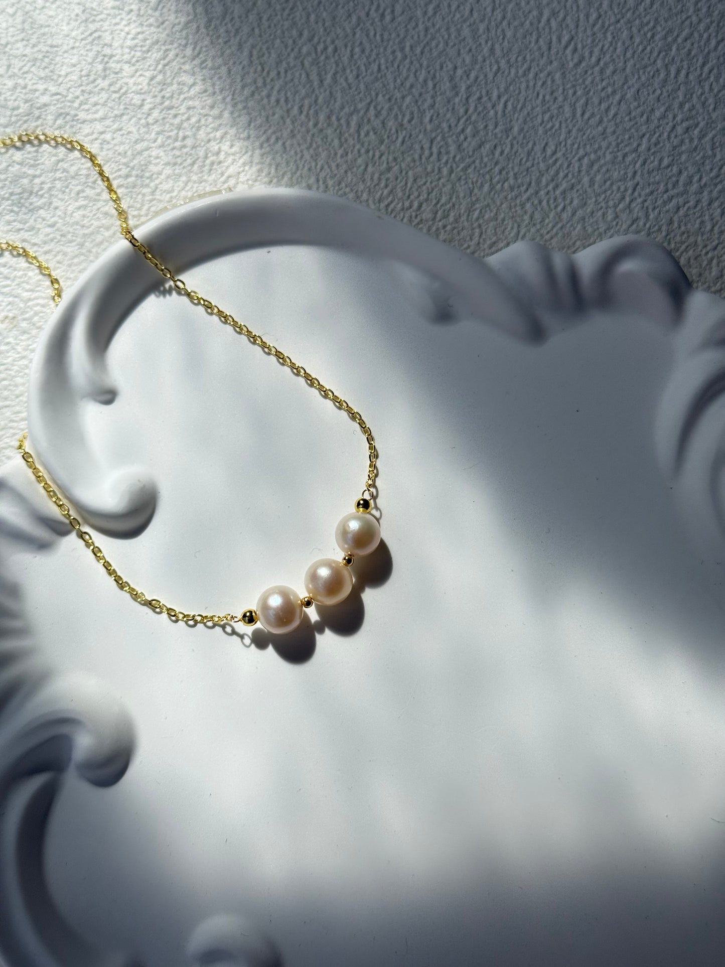 Triple Pearl Necklace