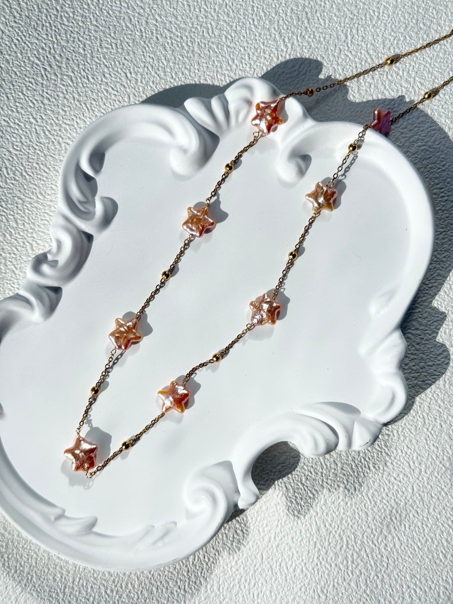 Sunset Star Freshwater Pearl Necklace