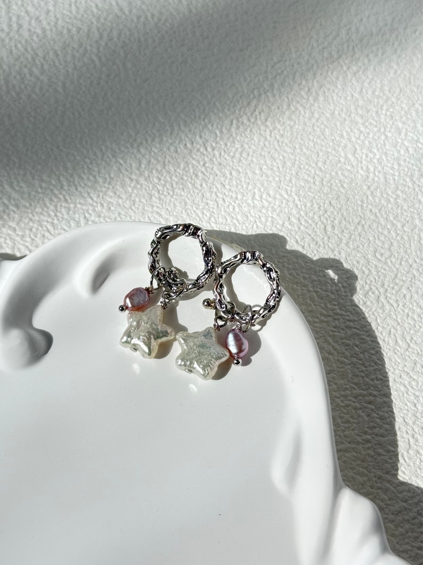 Twinkle Star Baroque Pearl Earrings