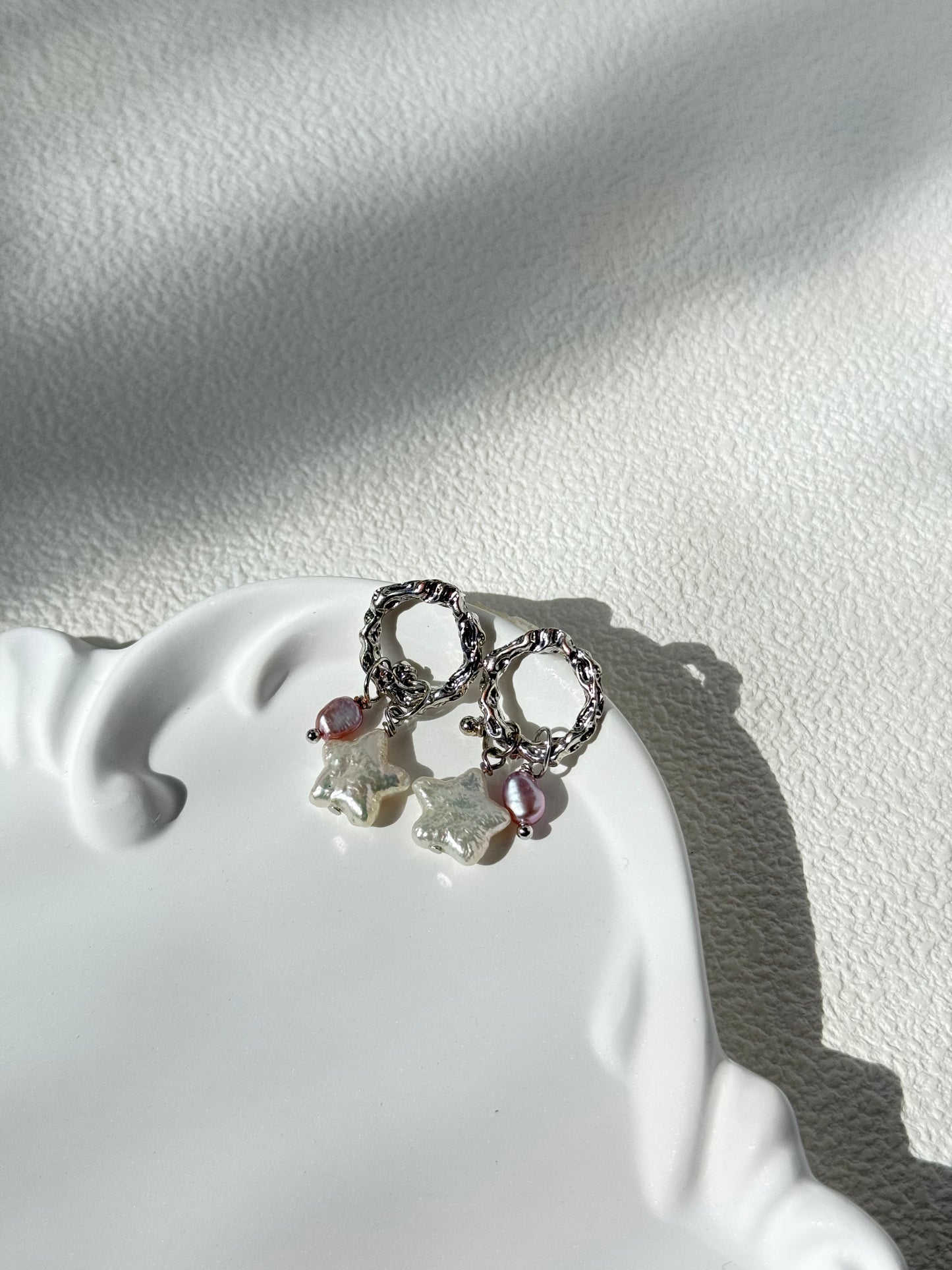 Twinkle Star Baroque Pearl Earrings