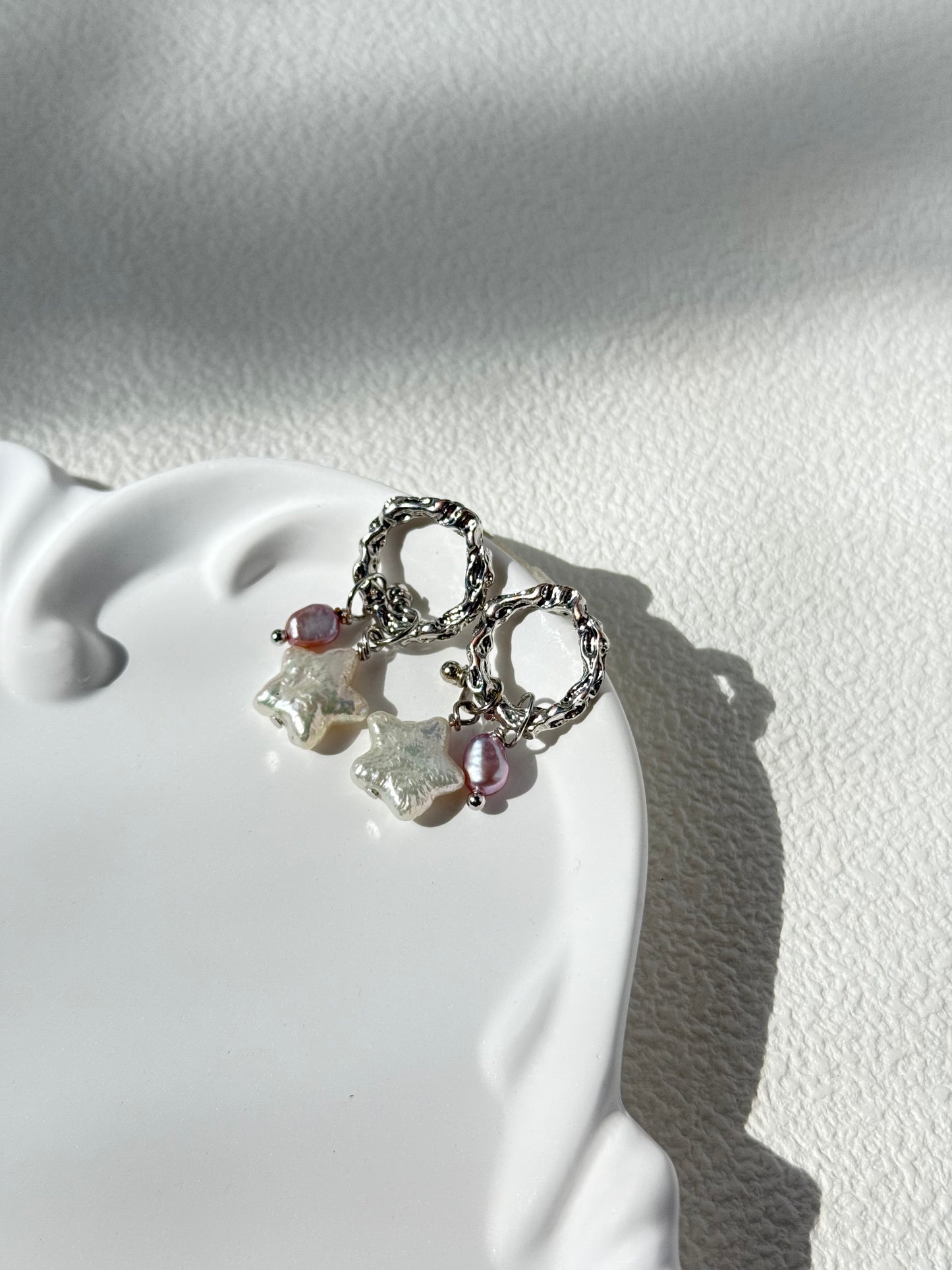 Twinkle Star Baroque Pearl Earrings