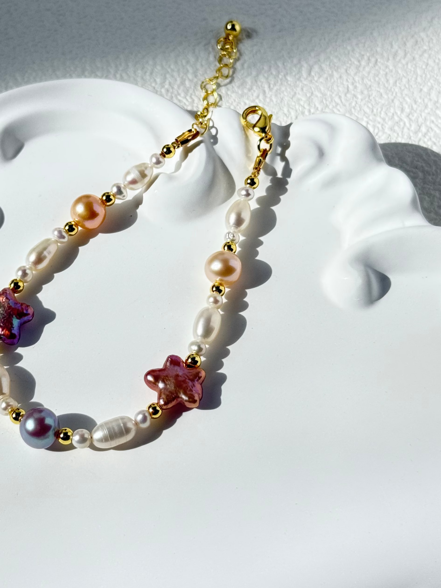 Starry Mixed Pearl Bracelet