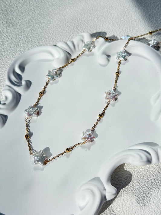 Celestial Star Freshwater Pearl Necklace