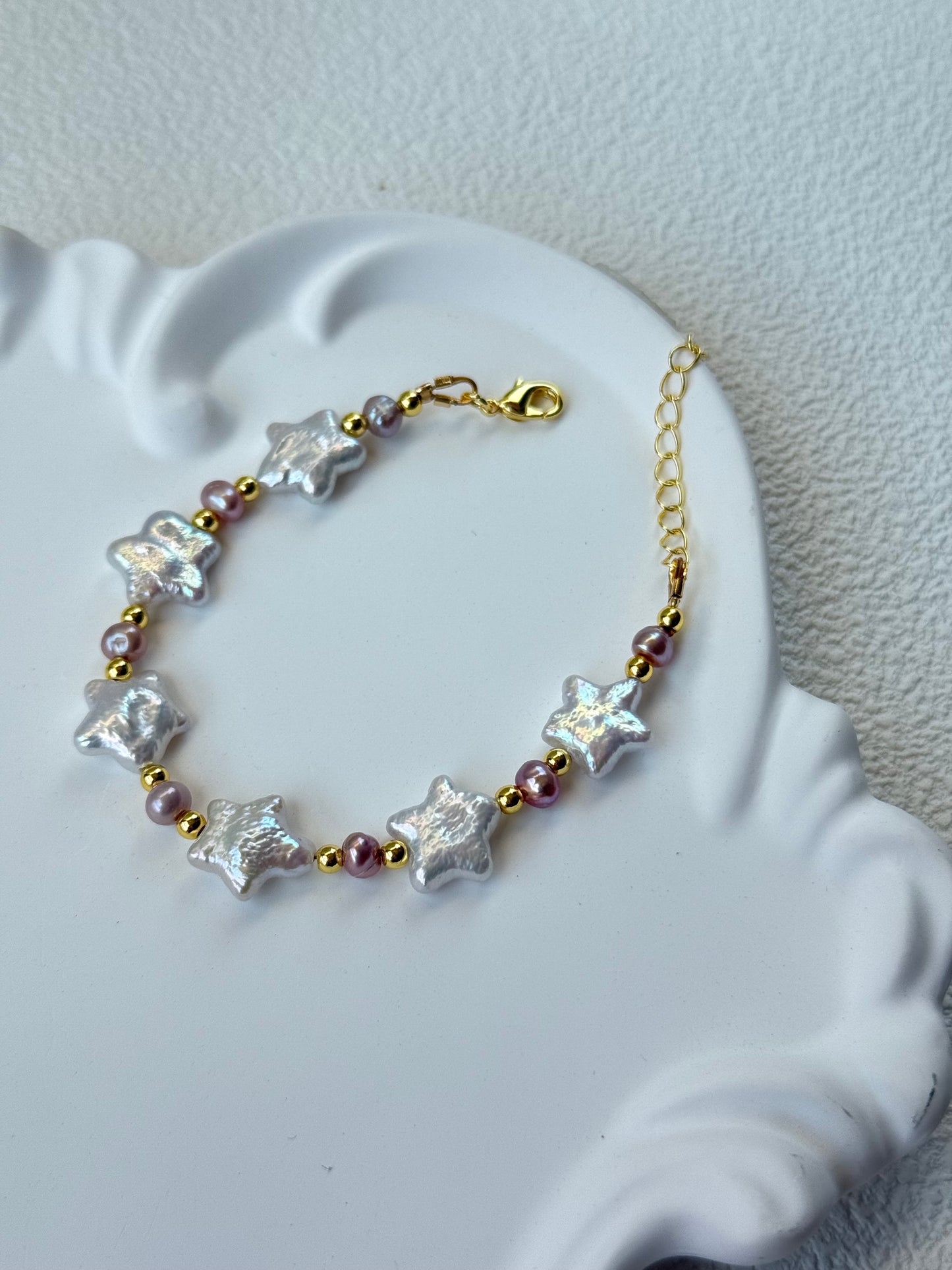 Baroque Star Pearl Necklace – Moonlight white