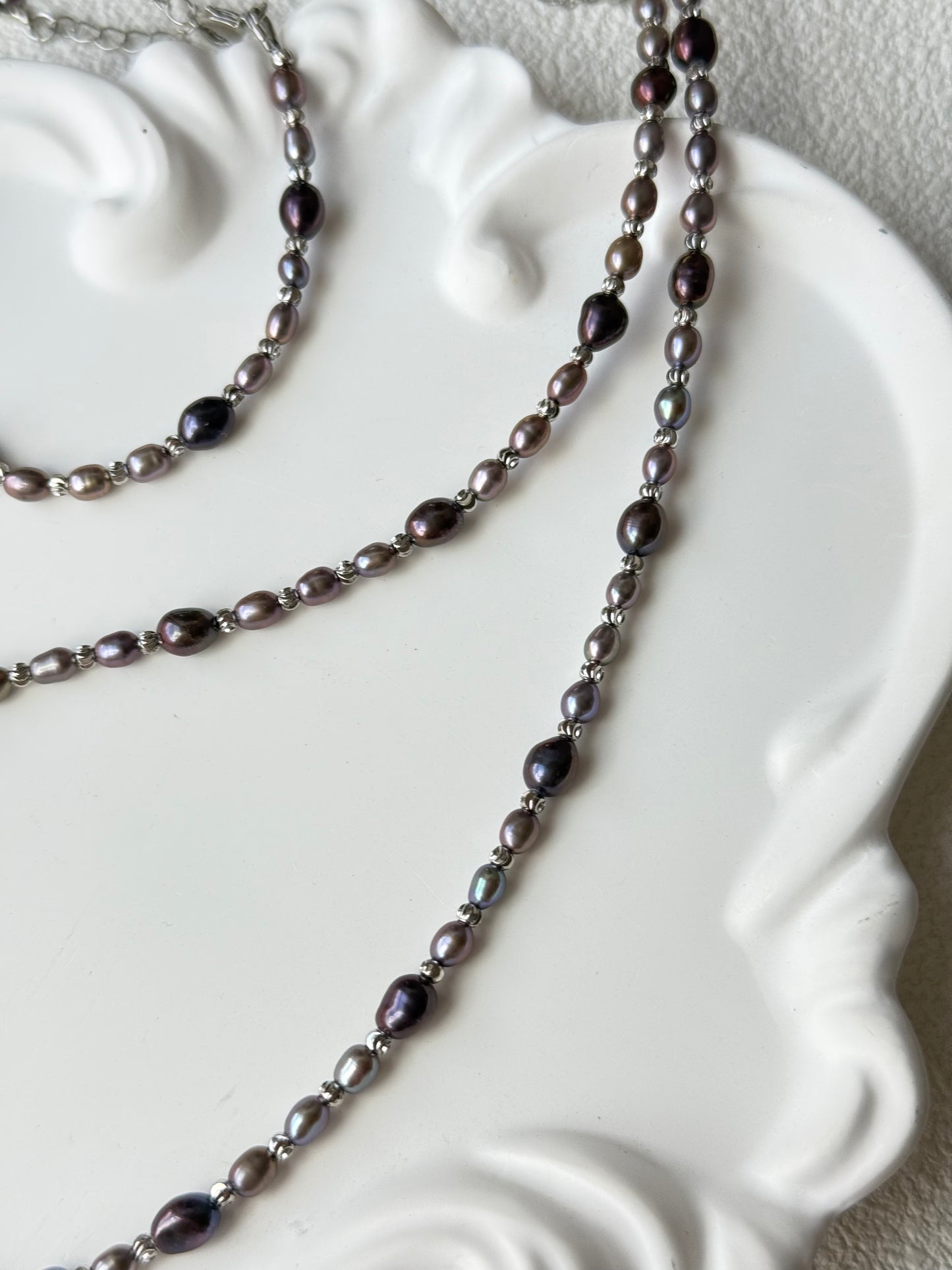Midnight Pearl Necklace