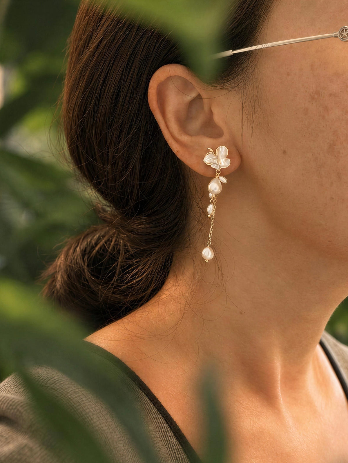 Elodie Pearl Drop Earrings
