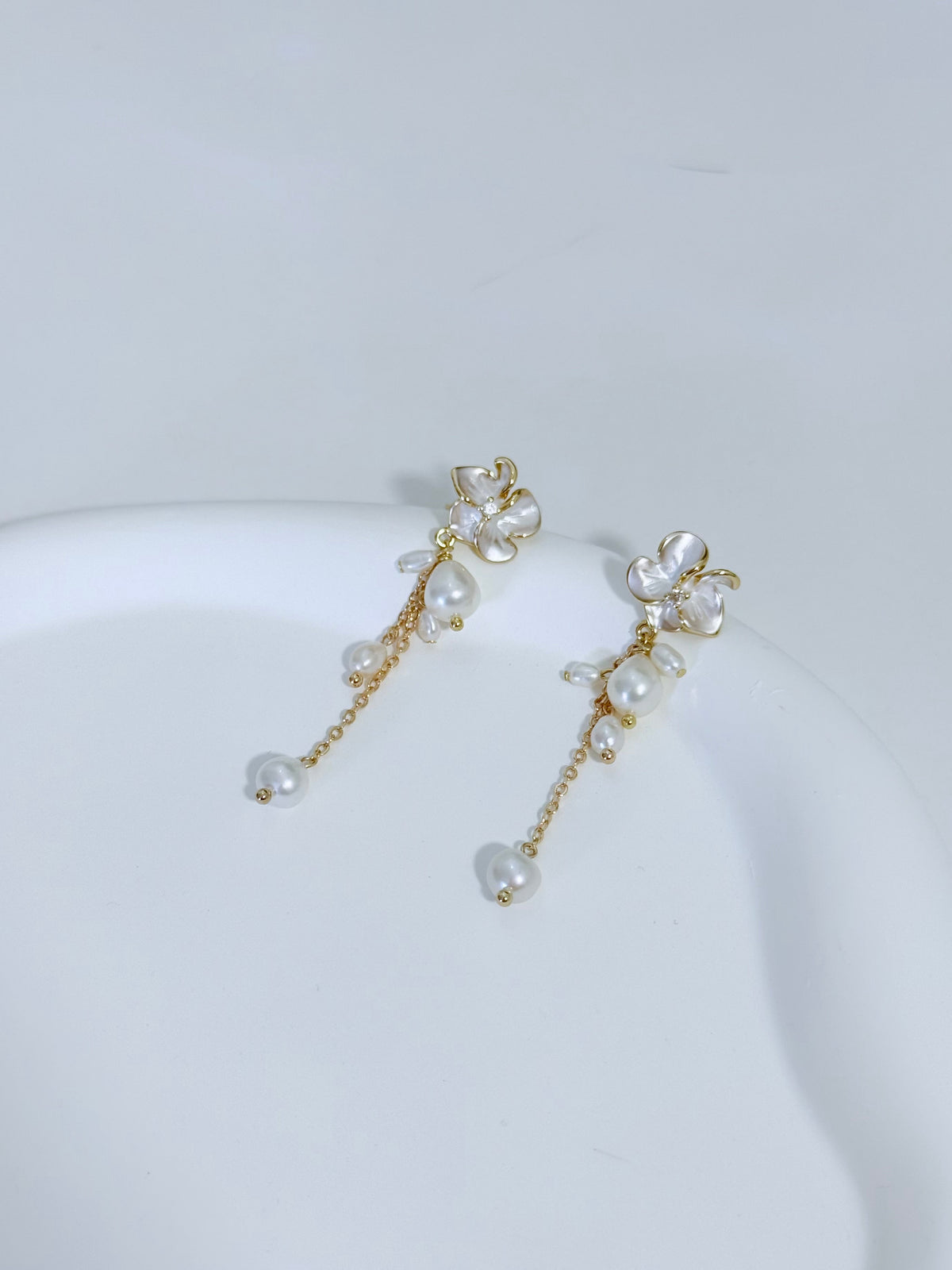 Elodie Pearl Drop Earrings