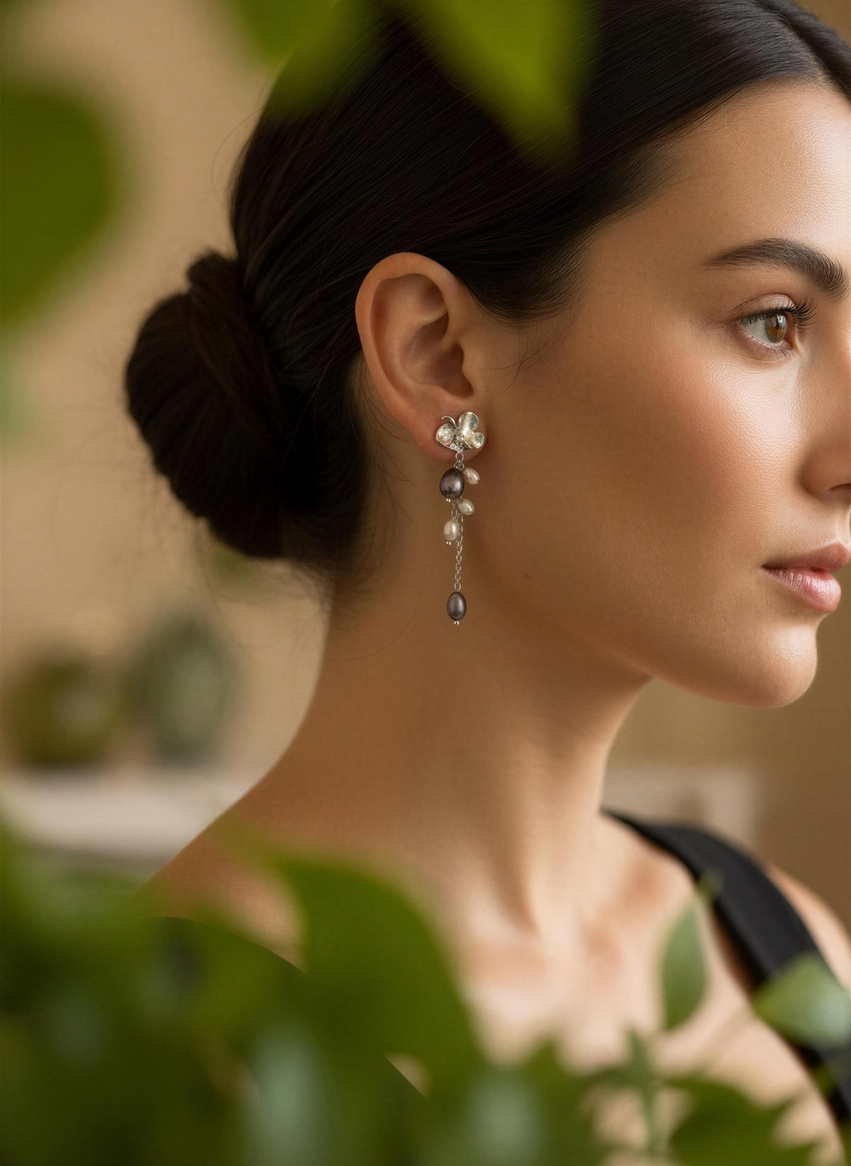 Elodie Pearl Drop Earrings