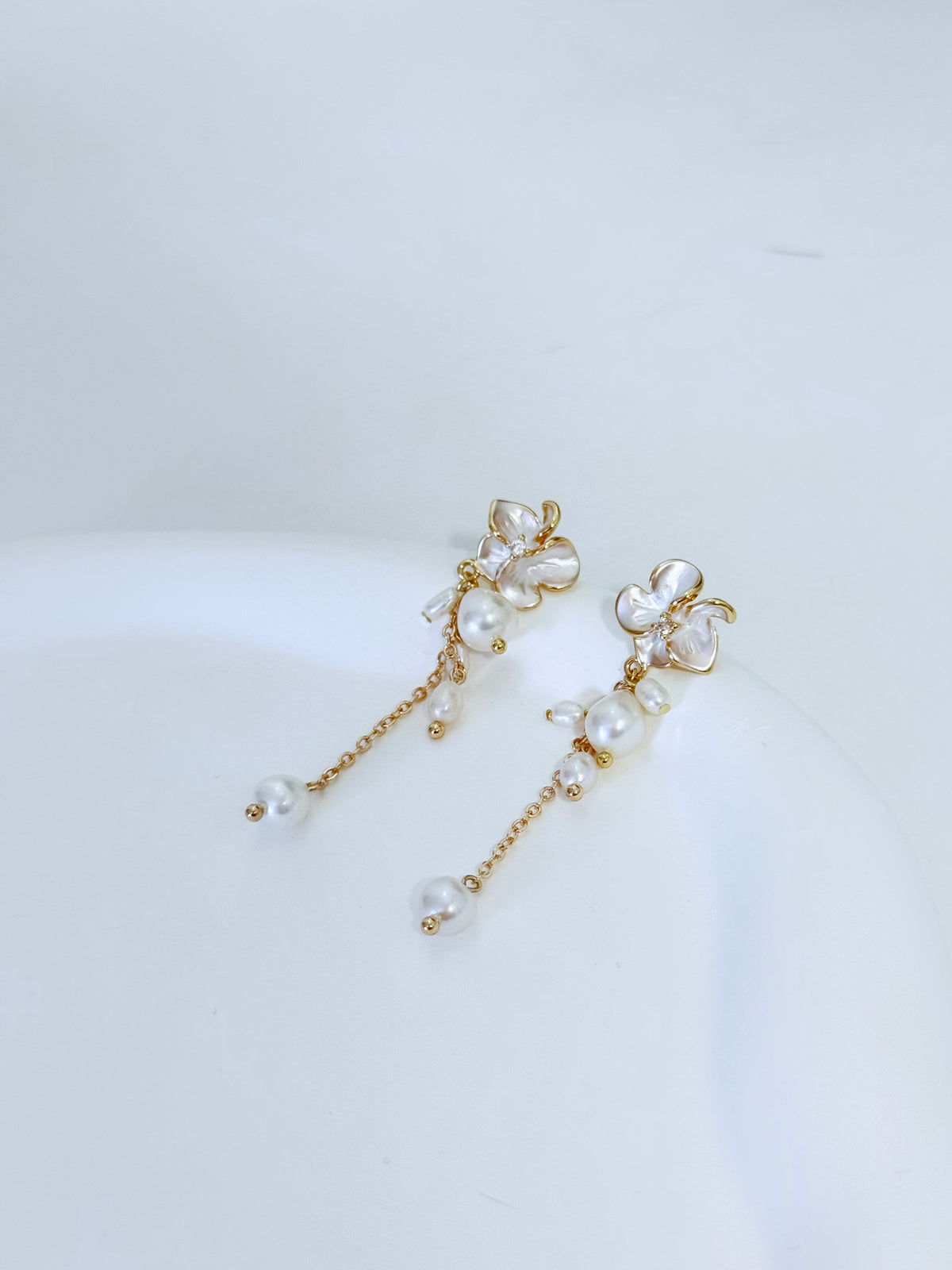 Elodie Pearl Drop Earrings