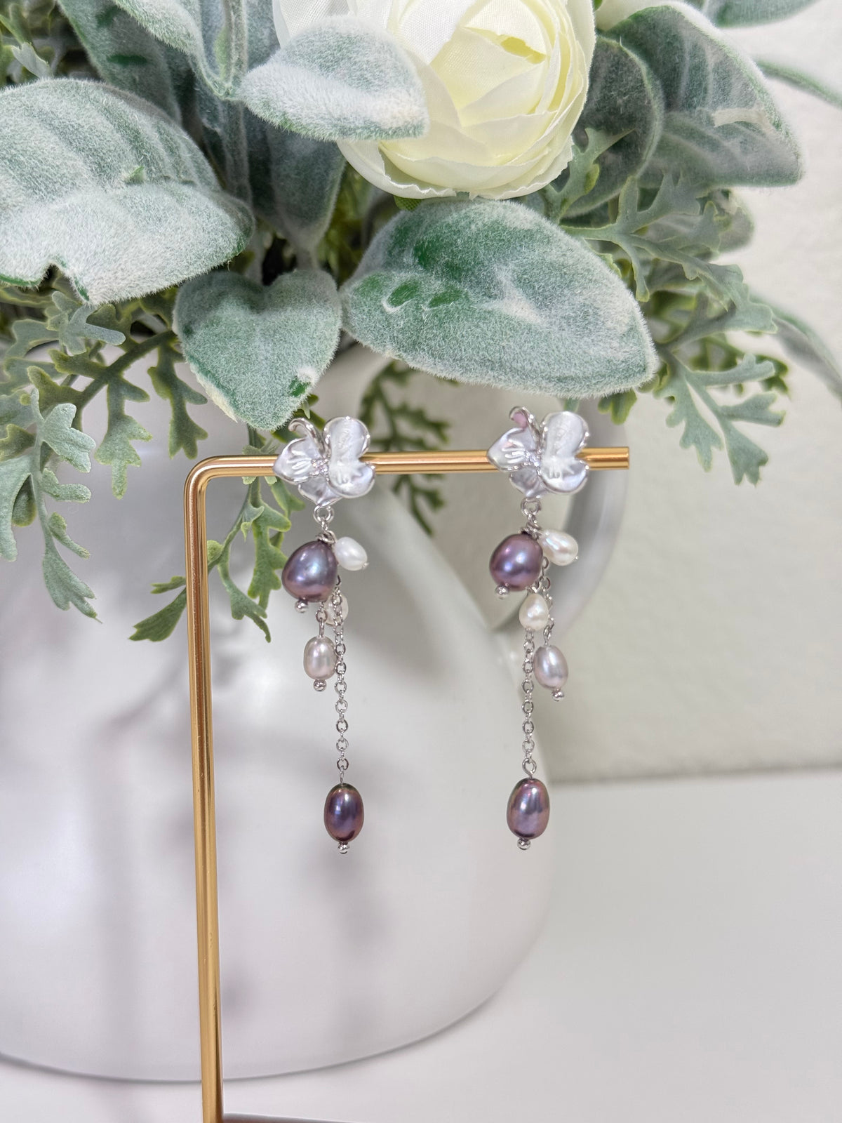 Elodie Pearl Drop Earrings