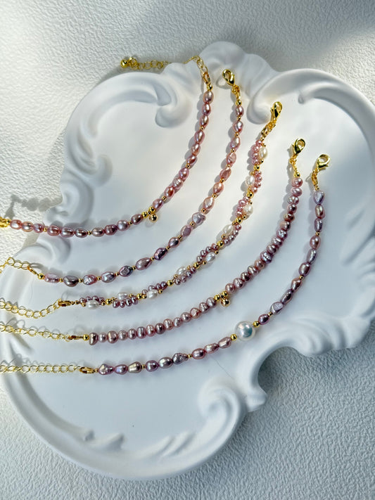 Lavender Dreams Freshwater Pearl Bracelet