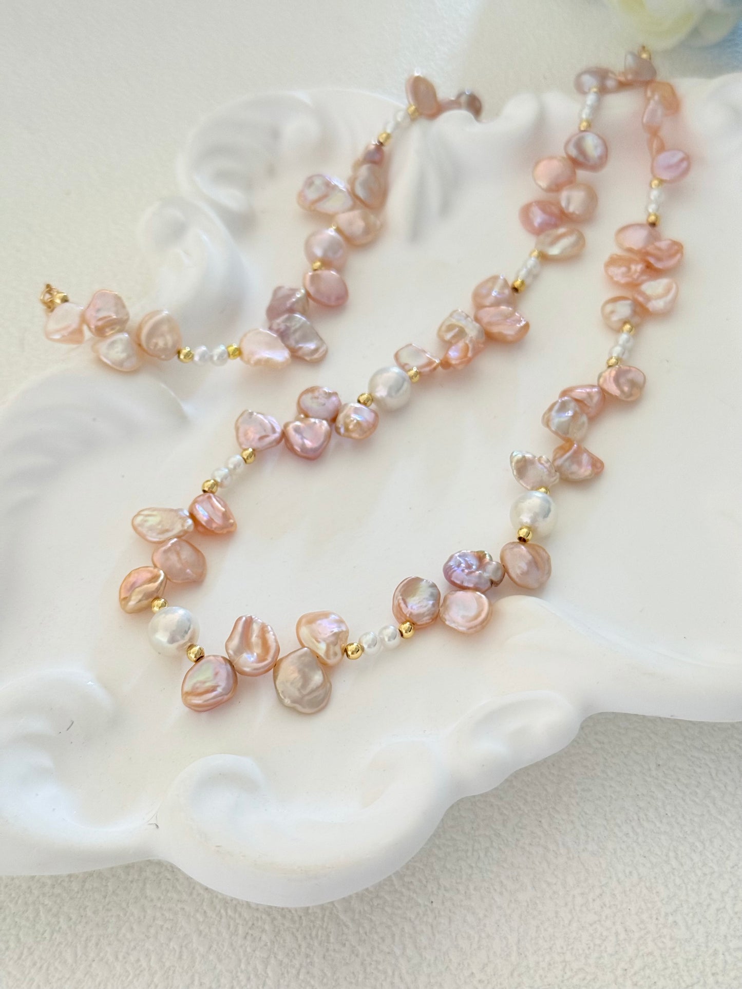 Blush Petal Pearl Set