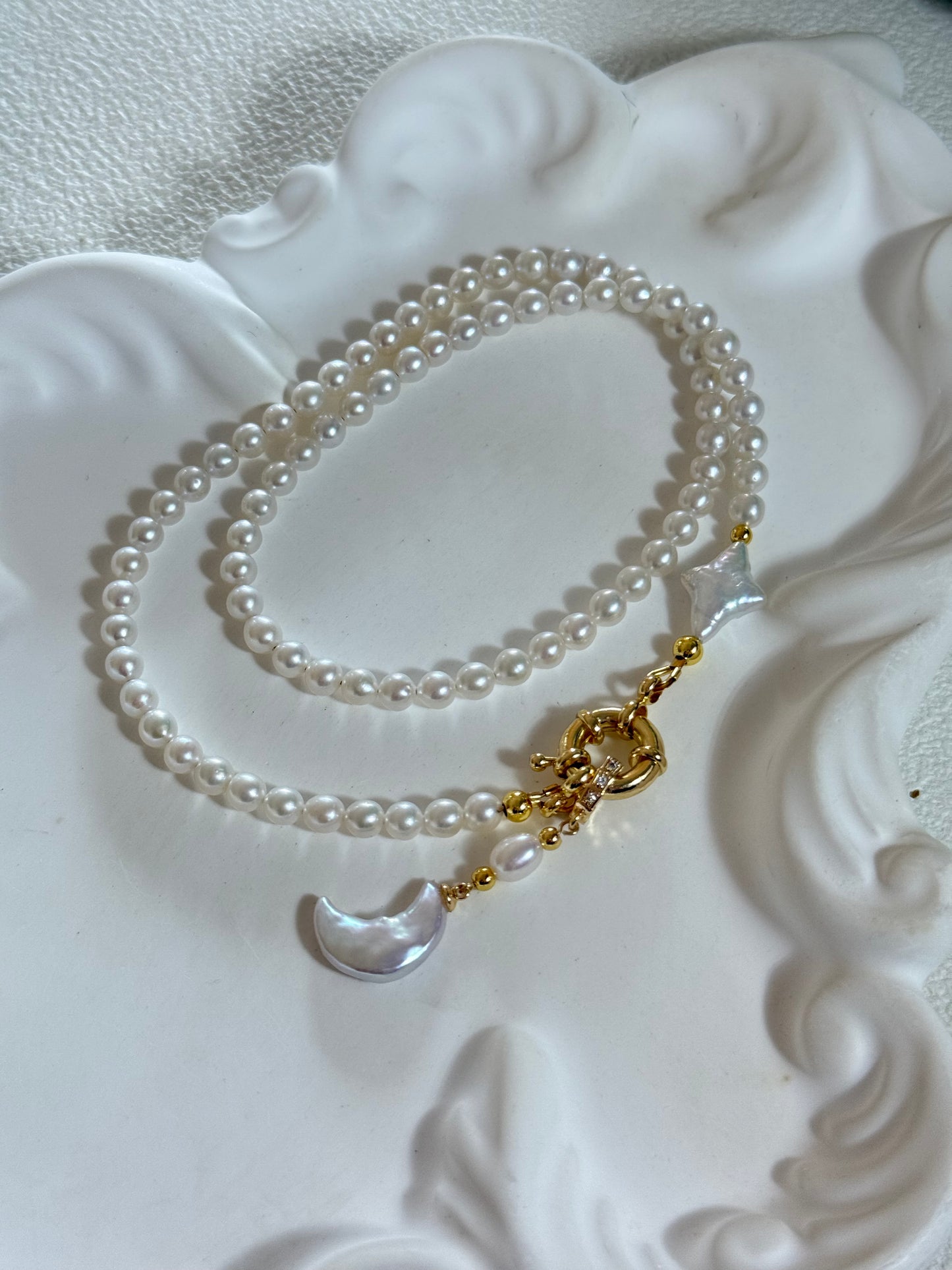 Star & Moon Whisper Necklace