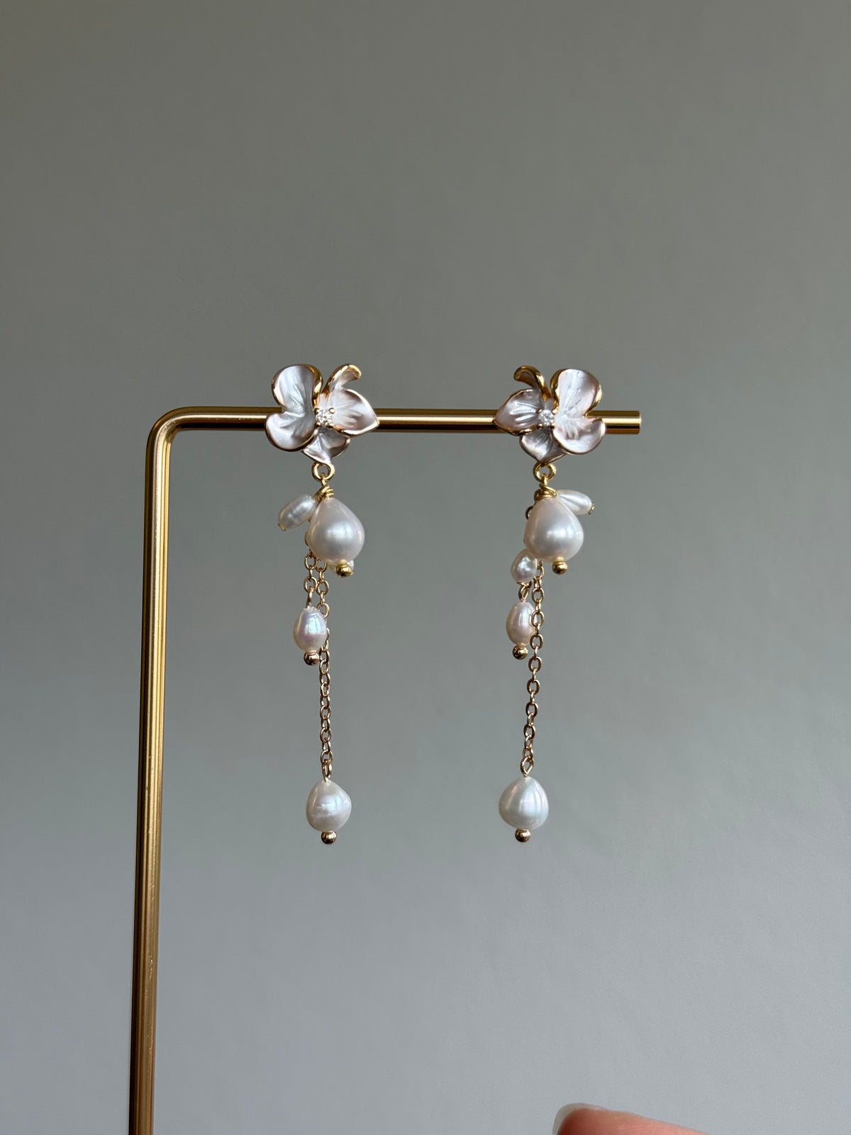 Elodie Pearl Drop Earrings