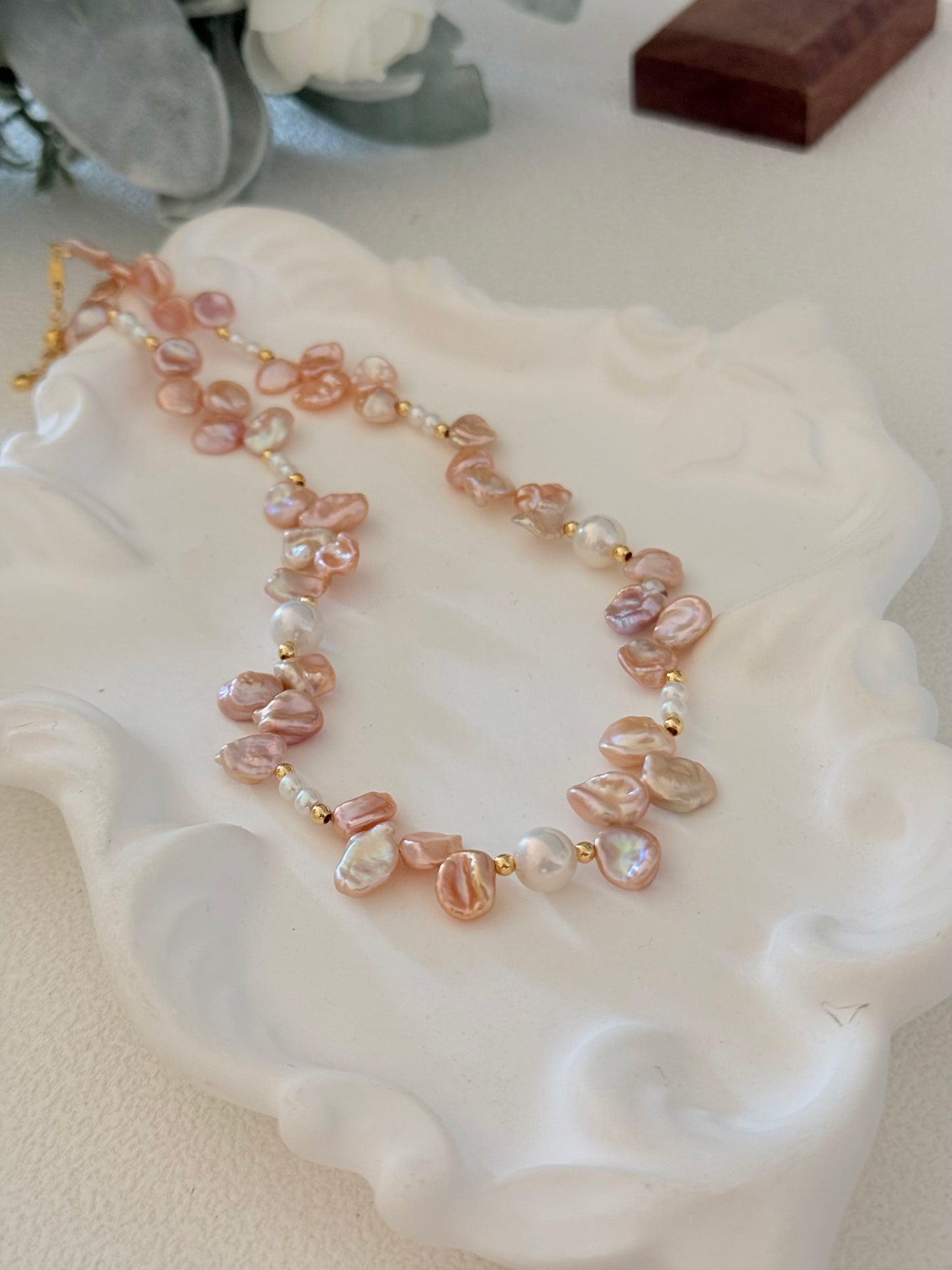 Blush Petal Pearl Set