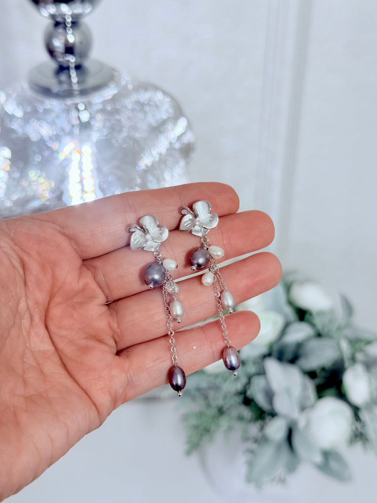 Elodie Pearl Drop Earrings