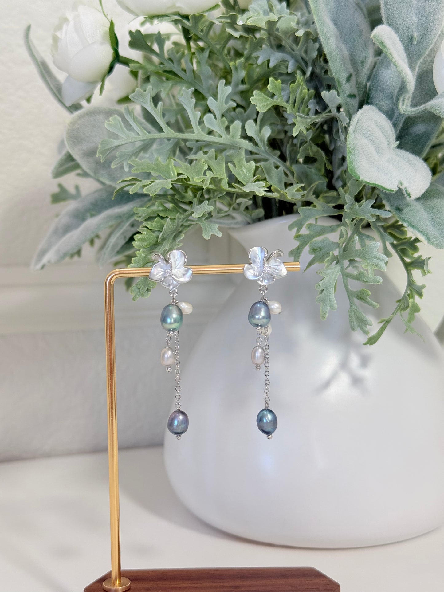 Elodie Pearl Drop Earrings